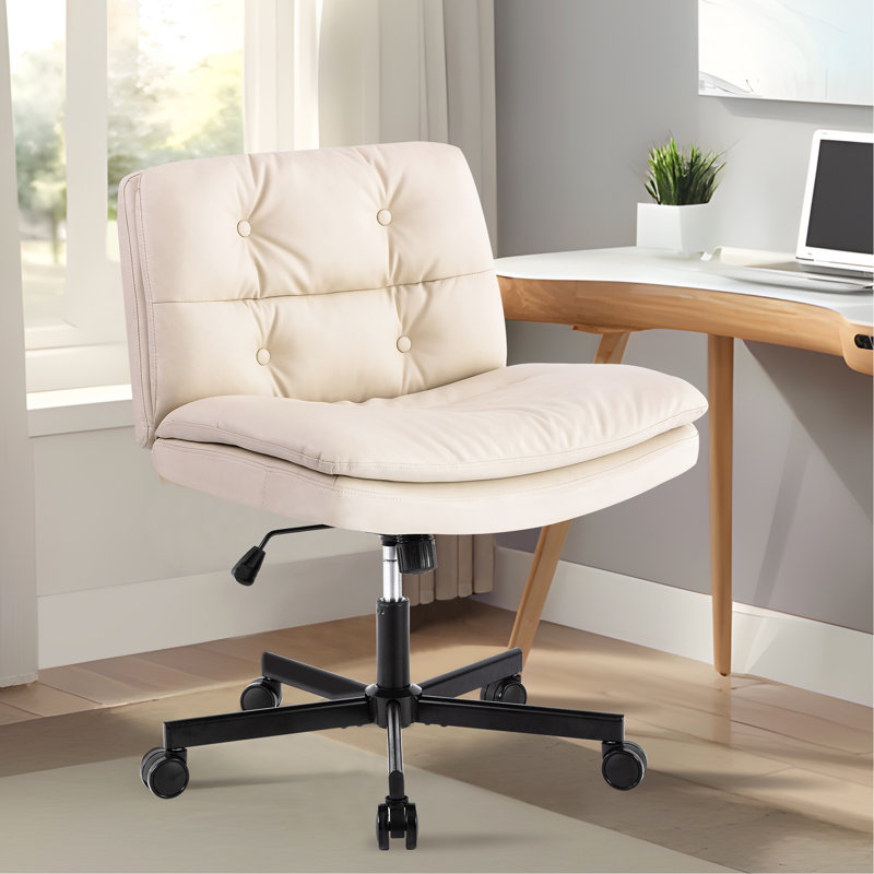 MISE À JOUR! Fauteuil de bureau pivotant à 360 ° de grande taille avec roulettes