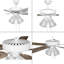 Hutcheson Ventilateur de plafond blanc à 5 pales avec moteur AC-2098744325