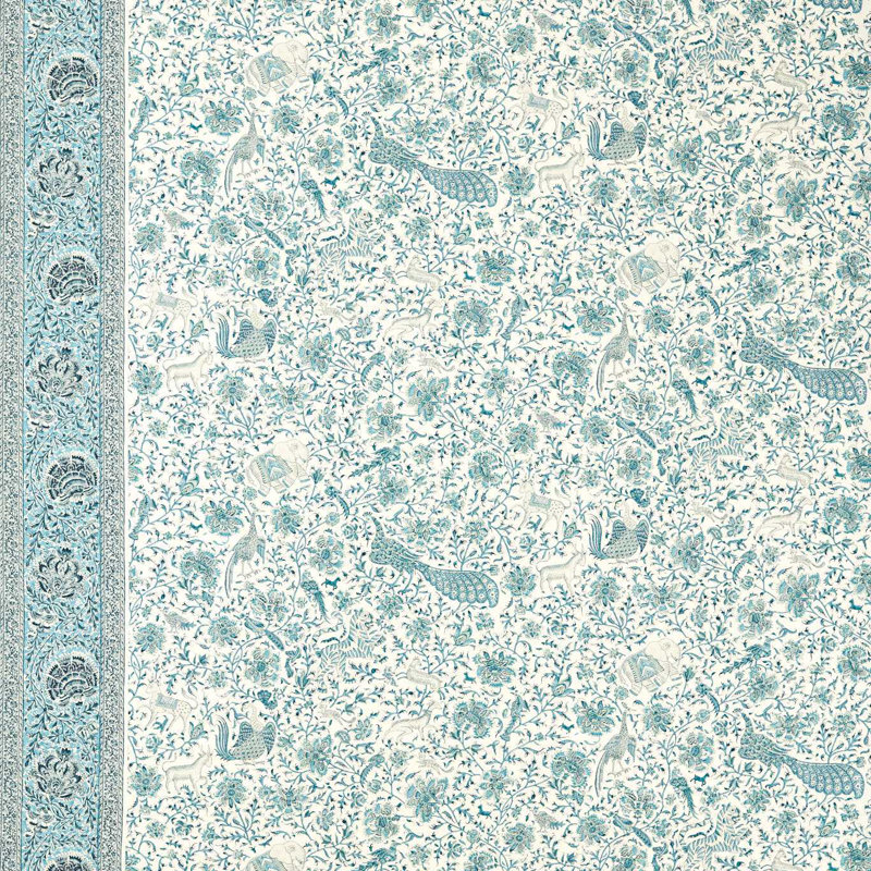 Mughal Menagerie, Mazarine Blue