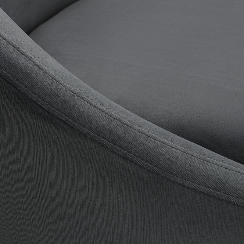 Ether Swivel Chair, Bergamo Charcoal