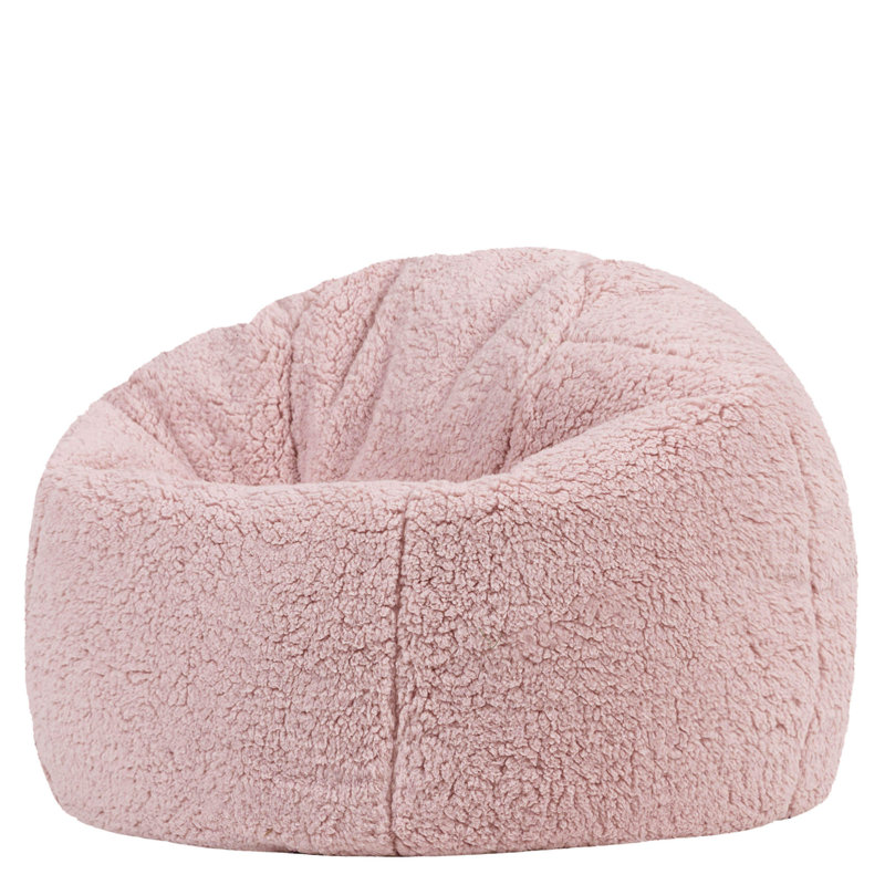 Kids Kingston Teddy Fleece Classic Bean Bag, Pink