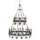 Venetian 12 - Light Candle Style Tiered Chandelier