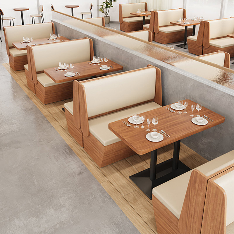 Banc rembourré en similicuir Modern Light Luxury
