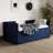 Twin Size Upholstered Daybed with Trundle and 3 Storage Drawers, Chenille Fabric Sofa Bed for Guest Room, Living Room, Space-Saving Modern Day Bed Frame, No Box Spring Needed-116119047