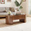 Lift-top Coffee Table With Hidden Storage, Oval Coffee Table With Lift-up Tabletop, Mid-century Modern Style Coffee Table-1849712833