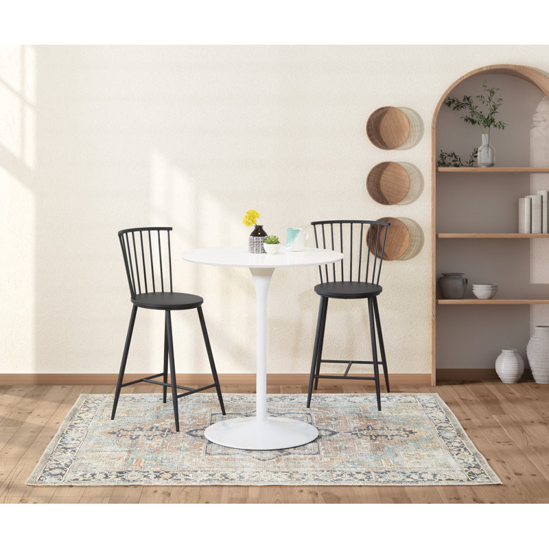 Jahdell Round Metal Base Dining Table