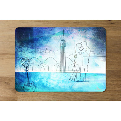 Chartoff Polyester-Coated Hardboard No Pattern Rectangle Placemat