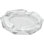 CR-93 Four Cigar Crystal Ashtray, Circle Shaped