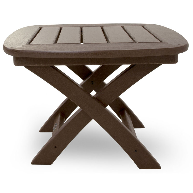 TREX Outdoors Yacht Club 21" x 18" Side Table, Dark Brown