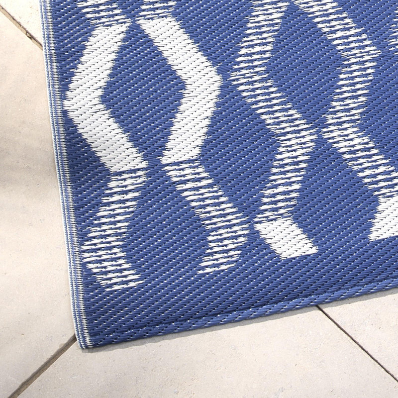 Rico Outdoor 100% Polypropylene Picnic Blanket, Blue