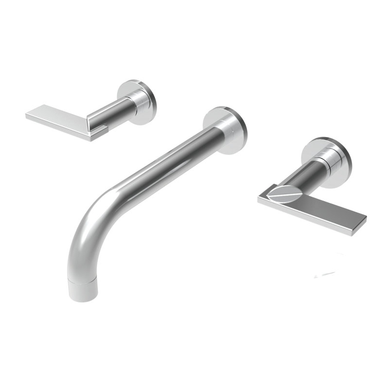 Priya Wall Mount Bathroom Faucet, Polished Chrome