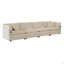 Canapé modulaire Free Free, canapé modulaire 4 places en tissu chenille confortable, canapé modulaire, chenille café clair