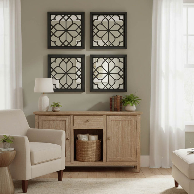 Square Mirror, Black