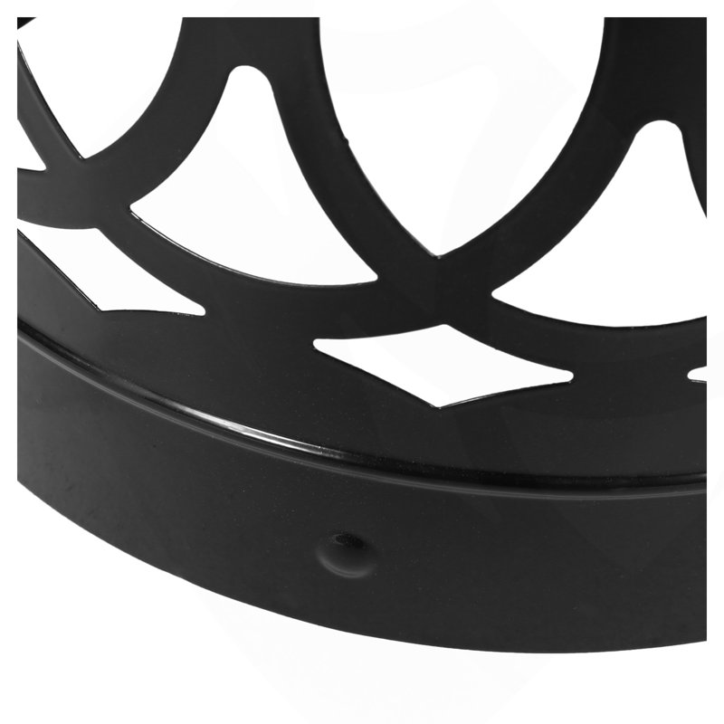 Outdoor Metal End Table -Large, Black