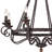 Noble 8-Light Rustic Black Chandelier