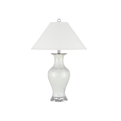 Crystalline Table Lamp Off-White, Clear Body