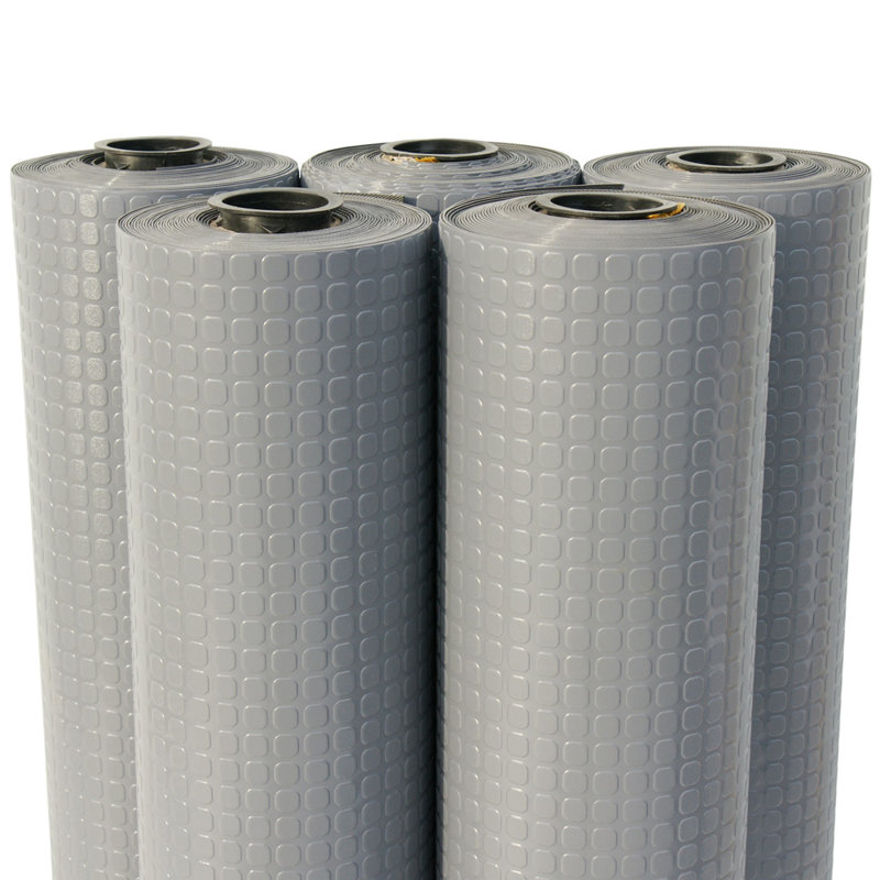 Rouleau de plancher de garage en gris foncé 4 po pi. x 9 po. "poignée-bloc", 4 pi x 6 pi