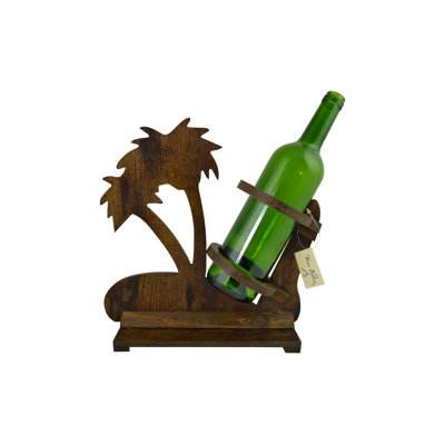 Porte-bouteille en bois brun 12 po