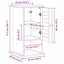 Wall-Mounted Bathroom Cabinet VIGO 37 X 34 X 71.5 Cm-479601950
