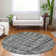 Premium Machine Washable Prisco Black Rug