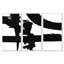 «Black and White Crossing Paths I», ensemble d'art mural moderne sur toile encadré Mid-Century-72043221-72044469