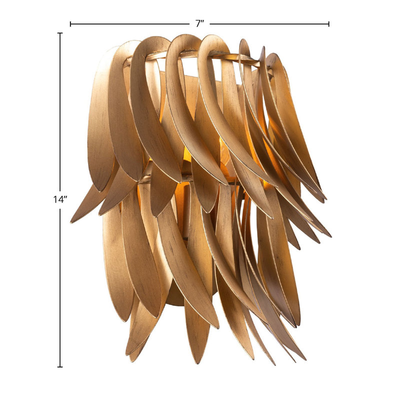 Grace 1 LT New Gold Wall Sconce Kalco