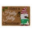 Latex Backed Eco-Friendly Christmas Coir Doormat - Gonks 40x58cm approx