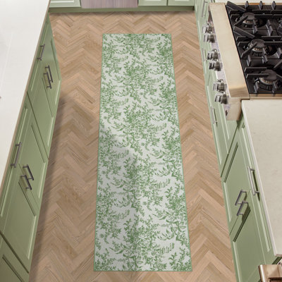 Laura Ashley Bedford Machine Washable Imagine Printed Chenille Rugs 1-Piece