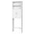 Keedyn 77" H Freestanding Over-the-Toilet Storage Rack and Cabinet-592045927