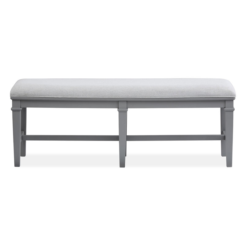 Banc rembourré gris, Gris