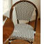 Fauteuil à dossier en rotin French French