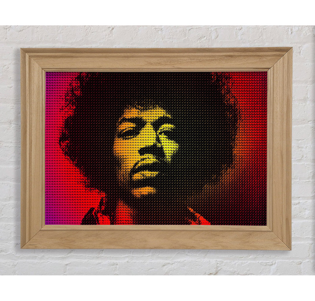 Jimi Hendrix Gesicht - Druck