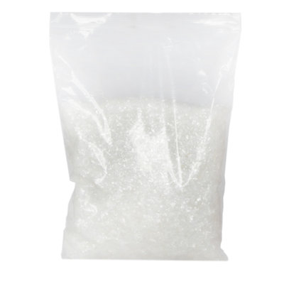  Flocons de fleurs artificiels blancs iridescents, sac de 16 oz