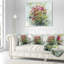 Bouquets de roses - coussin à imprimé floral-29598326-29598322