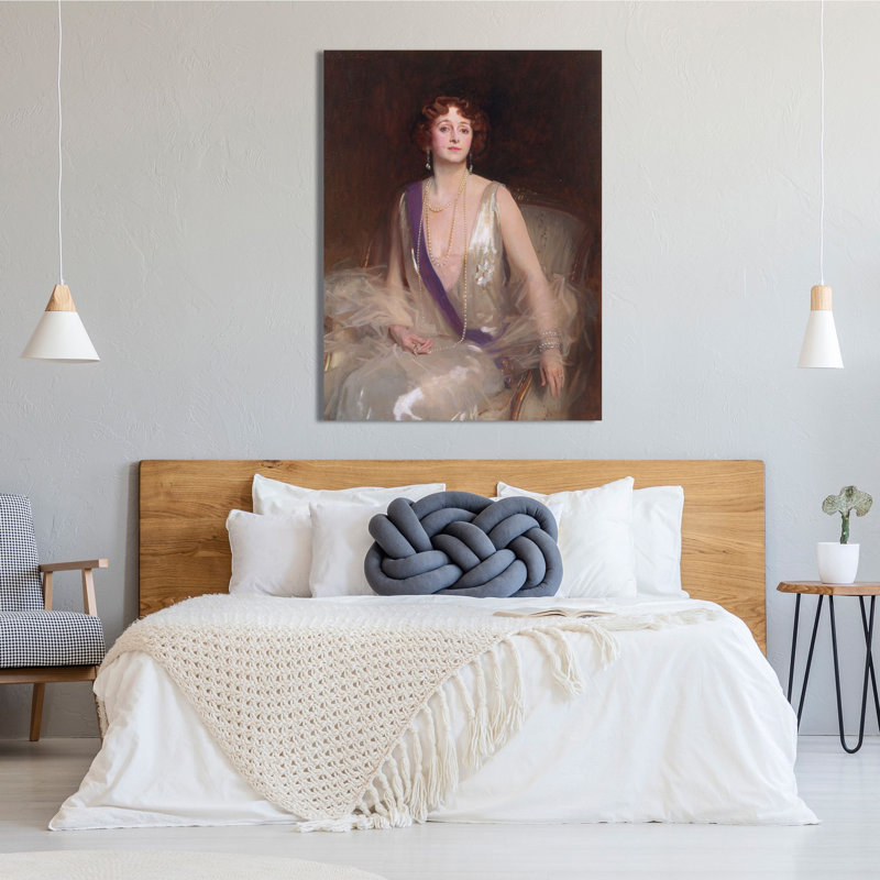 Grace Elvina, Marchioness Curzon Of Kedleston by John Singer Sargent - Wrapped Canvas Painting, 70cm H x 50cm W x 4cm D