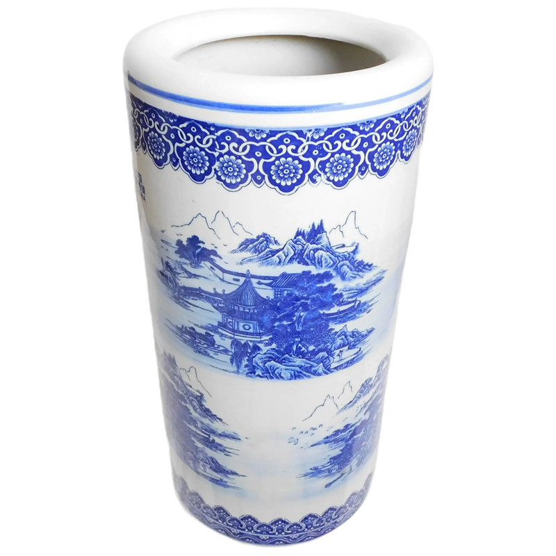  Rustic Chinese Porcelain Umbrella Stand