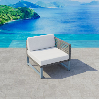 Francesca 29.5'' Wide Outdoor Patio Sofa with Cushions