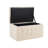 Sanatoga 72cm Wide Tufted Rectangle Solid Colour Ottoman with Storage