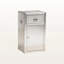 Armoire de rangement en métal argenté à 1 porte et 1 compartiment Vegard, H 28,08 po x l 15,96 po x P 13,65 po