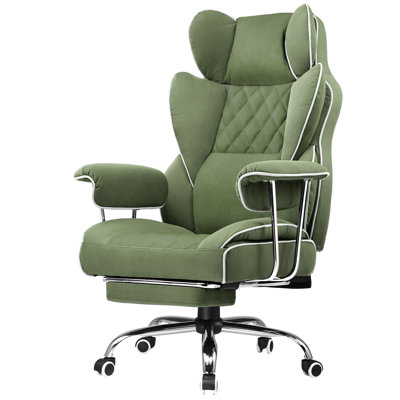 Inbox Zero Adjustable Reclining Ergonomic Faux Leather Swiveling PC & Racing Game Chair