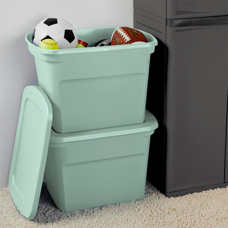 Sterilite Plastic Stackable Storage Tote Container Bin