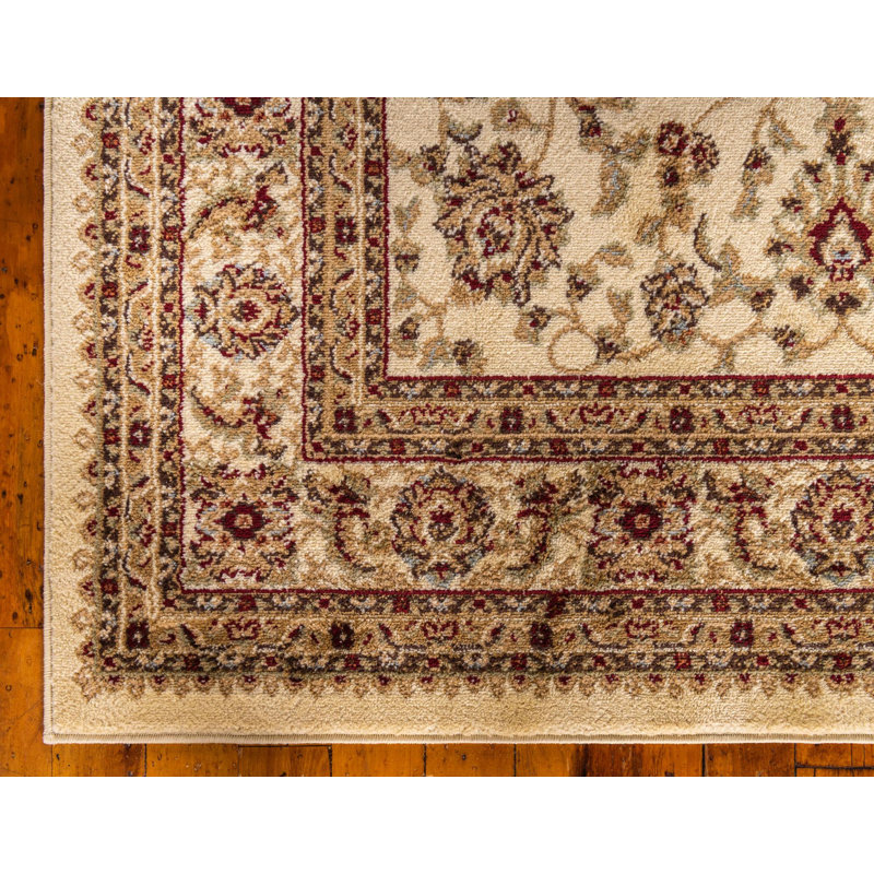 Tapis oriental Niles, Rectangle 10 pi 6 po x 16 pi 5 po, Crème