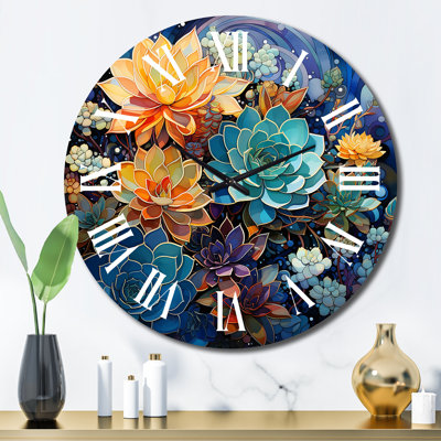 Coatbridge - Floral Wall Clock