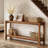 Couch Side Table,Console Table,Entryway Table,2-Tier Foyer Table