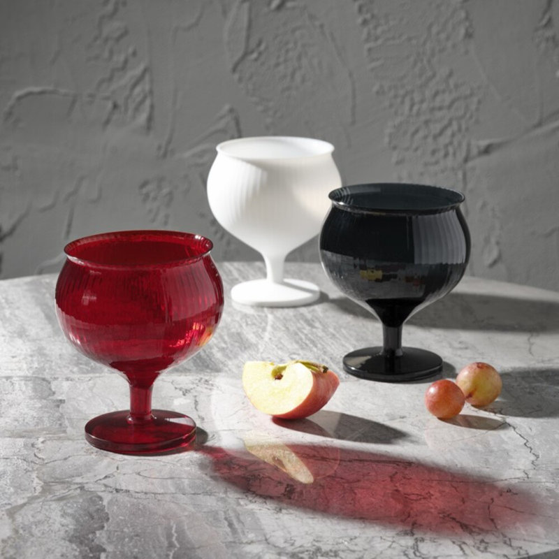 Omnia Handmade Crystal Snifter, Opal White