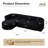Compression Sectionals, 109 Inch Chenille L Shaped Modern Sofa for Home