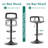 Dressler Modern Swivel Adjustable Height PP Bar Stool with Low Back, Set of 2-391568898