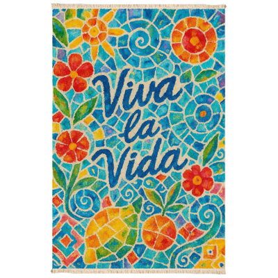 Mexican Mosaic "Viva La Vida" Accent Mat