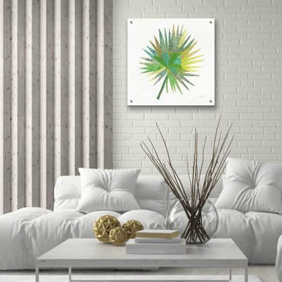 «Tropical Fun Palms IIII» par Courtney Prahl, art mural en verre acrylique