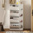 Household fixed 4-bucket shoe storage cabinet with mirror door